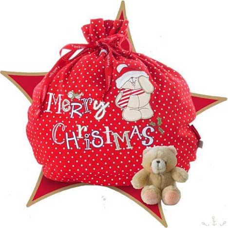 Santa Sack and Plush Forever Friends Flap Box